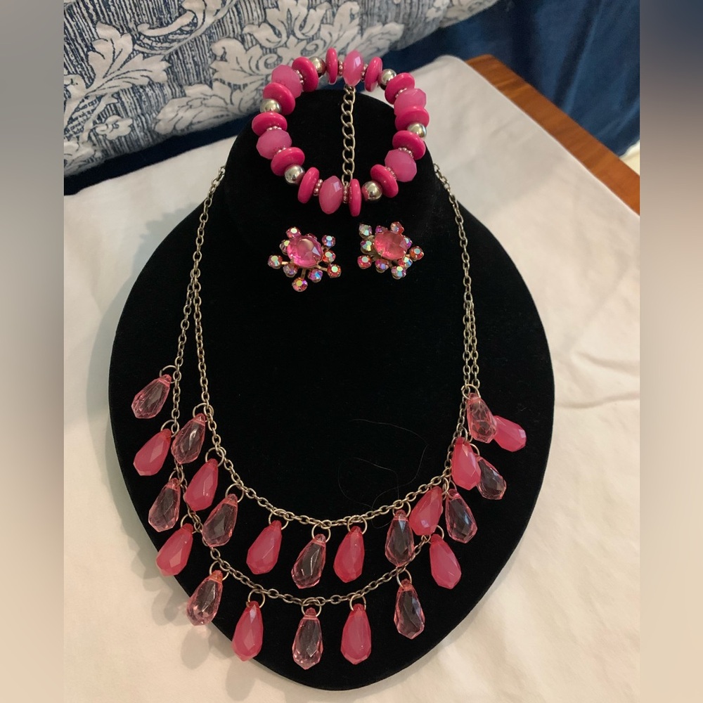 Aurora Borealis Bead combo jewelry set